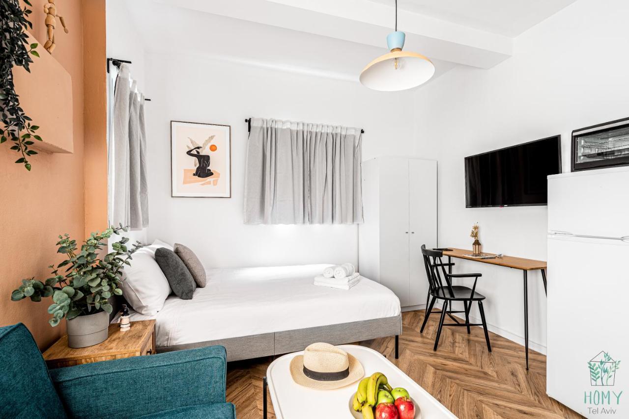 Stylish Studio Apartments On Dizengoff By Homy Tel Aviv Exterior foto